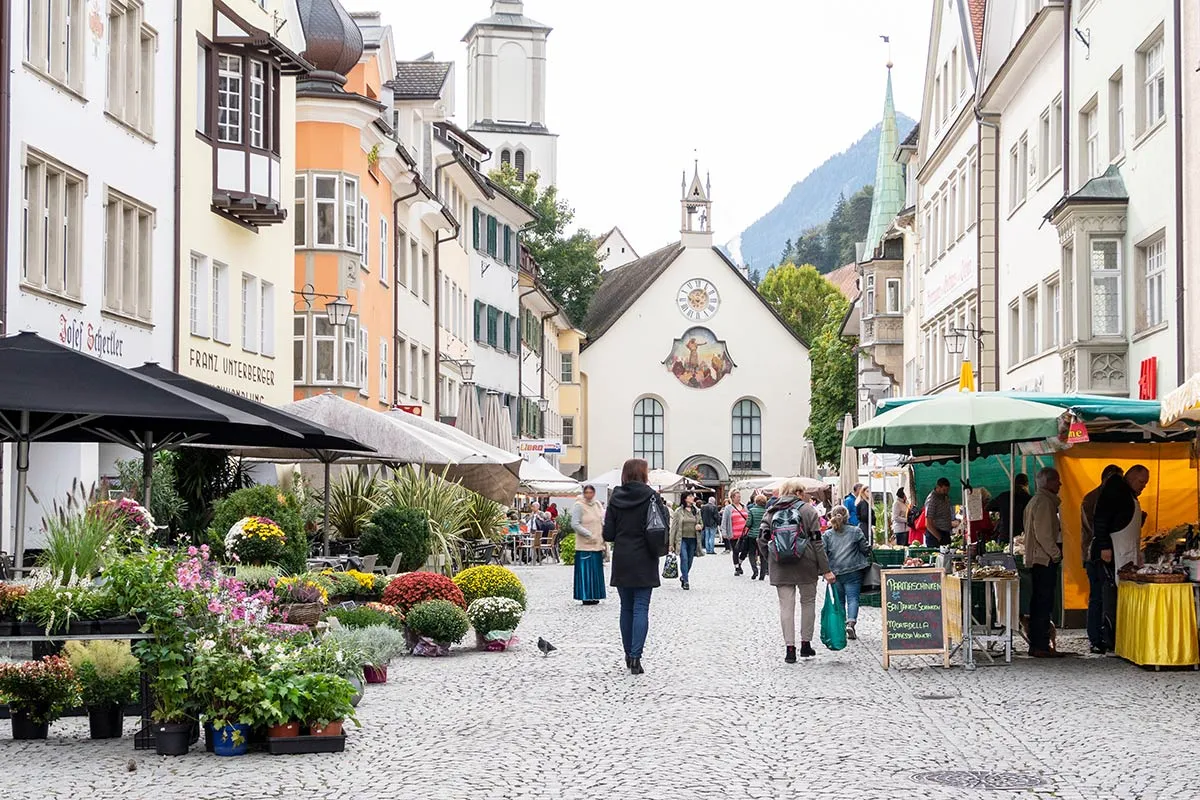 Wochenmarkt Feldkirch (c) Agnes Ammann - Vorarlberg Tourismus